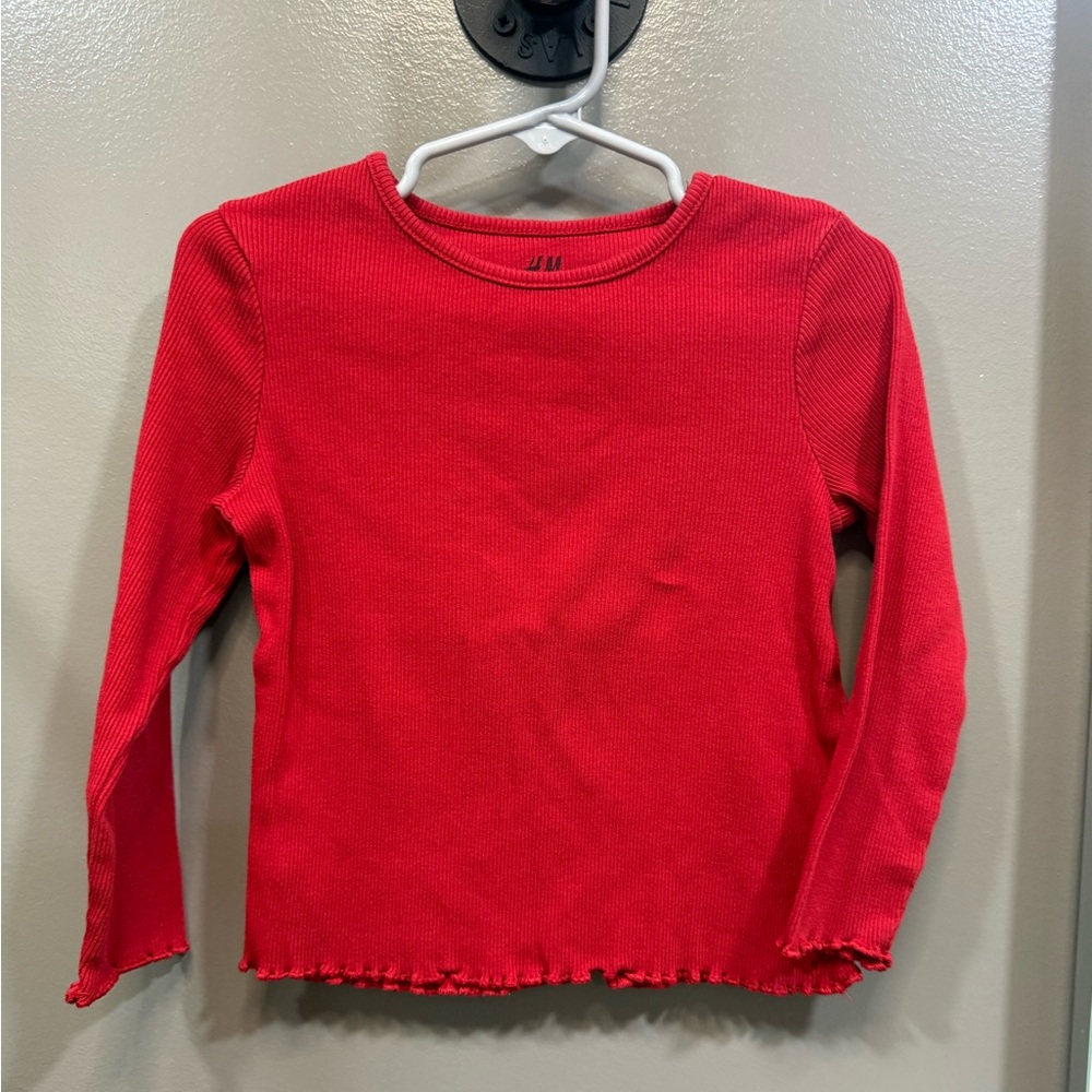 H&M Long Sleeve Toddler Ruffly 3T 4T